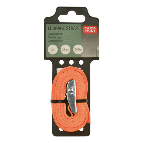 Carpoint Carpoint Spanband met Klem 5m x 25mm Carpoint Carpoint Spanband met Klem 5m x 25mm