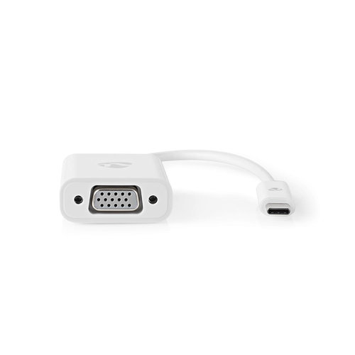 nedis USB-C™-Adapterkabel | USB-C™ Male - VGA Female | 0,2 m | Wit