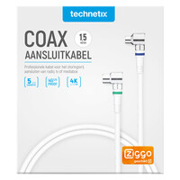 1.5 mtr Coax Aansluitkabel, 4G Proof, Ziggo