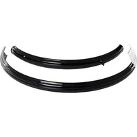 Spatborden set 28 x 1 ½ zwart. Voor en achter. Inclusief stangen