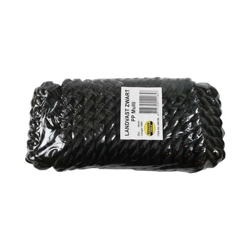 interbosch touw landvast 16mm X 15 meter zwart interbosch touw landvast 16mm X 15 meter zwart