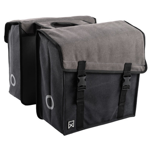 Willex Dubbele Canvas Tas 101 30L - Grijs / Zwart Willex Dubbele Canvas Tas 101 30L - Grijs / Zwart