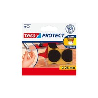 Tesa Vilt rond 26mm bruin
