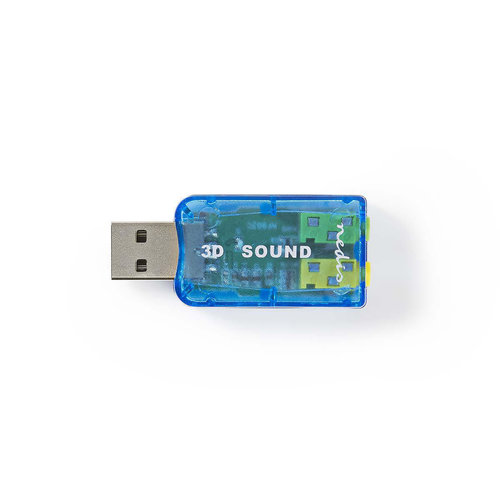 nedis Geluidskaart / 3D-sound 5.1 / USB 2.0 / Dubbele 3,5 mm connector nedis Geluidskaart / 3D-sound 5.1 / USB 2.0 / Dubbele 3,5 mm connector