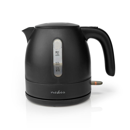 nedis Waterkoker | 1 L | 360° Draaibaar | Zwart nedis Waterkoker | 1 L | 360° Draaibaar | Zwart