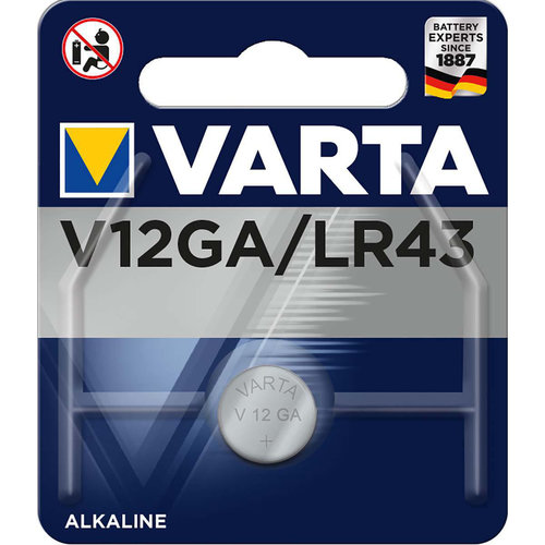 Varta Varta Knoopcel V12GS SR43 SILVER 1.55V 145mAh Bls1