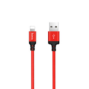 Hoco Hoco Charge&Synch Lightning Cable Red (1 meter)