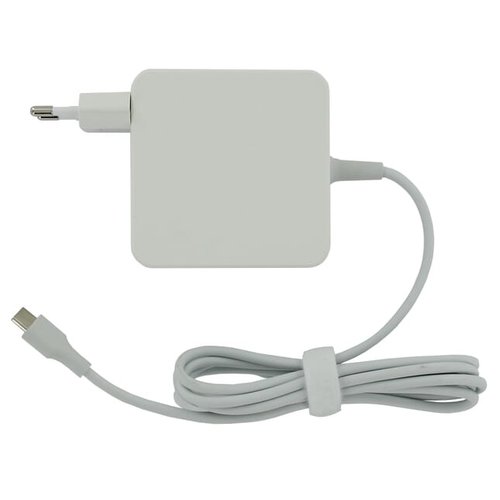 Universeel Laptop USB-C Wandlader 65W Wit Universeel Laptop USB-C Wandlader 65W Wit