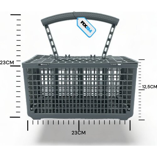 Fixem Fixem - Vaatwasser bestekmand, bestekkorf geschikt voor universeel gebruik en diverse merken 240x130x235mm