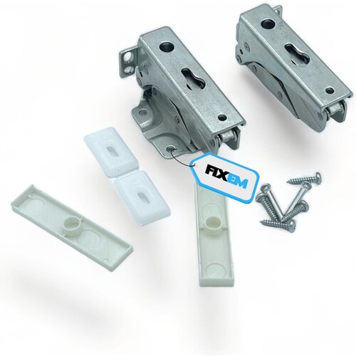 Fixem Fixem - scharnier scharnieren - 2 stuks - van deur koelkast - koelkastscharnieren- geschikt voor oa Whirlpool Bauknecht  - C00636779