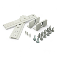 Fixem® 2 stuks deurgeleider van koelkast met sleepdeursysteem - Geschikt voor Liebherr en Miele 9086322 - 1878720 - koelkastdeur geleider - sleepscharnier van deur - Inclusief schroeven