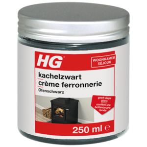 HG HG Kachelzwart 250 ml - Kachelpoets voor Kachel, Potkachel en Zwart Metaal HG HG Kachelzwart 250 ml - Kachelpoets voor Kachel, Potkachel en Zwart Metaal