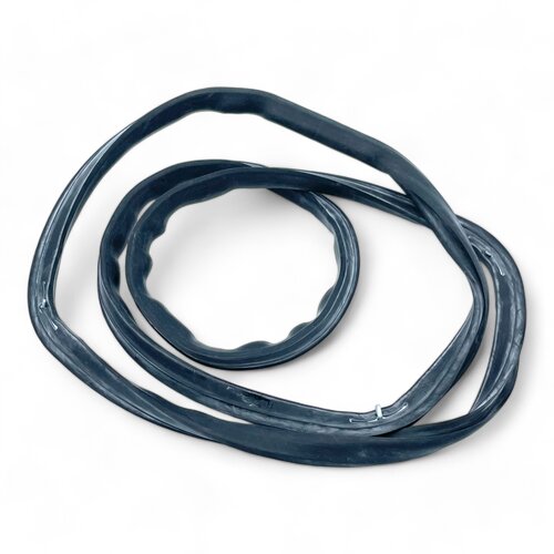Fixem Fixem geschikt voor Bauknecht Whirlpool 482000022703, 482000053943 deurrubber - Indesit/Ariston C00081579 oven rubberen afdichting rondom 4 haken - afdichting voor ovendeur - 1 stuk