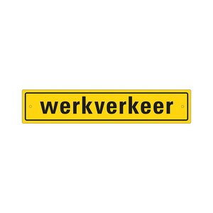 Pickup Bord WERKVERKEER incl zuignapjes
