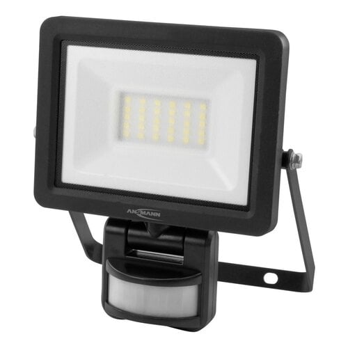ANSMANN WFL20W-S Schijnwerper - SMD LED - Bewegingsdetector - 2200 Lumen - 5000K - IP65 - 230V - Aluminium Behuizing: Professionele verlichting met instelbare bewegingssensor, ideaal voor binnen en buiten. ANSMANN WFL20W-S Schijnwerper - SMD LED - Bewegingsdetector - 2200 Lumen - 5000K - IP65 - 230V - Aluminium Behuizing: Professionele verlichting met instelbare bewegingssensor, ideaal voor binnen en buiten.