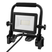ANSMANN FL20W-AC Schijnwerper - 2200 Lumen - SMD LED-technologie - Kleurtemperatuur 5000K - IP65 Waterdicht - 20W - 230V AC - 180 cm Kabel - Robuust en Slagvast - Zwart