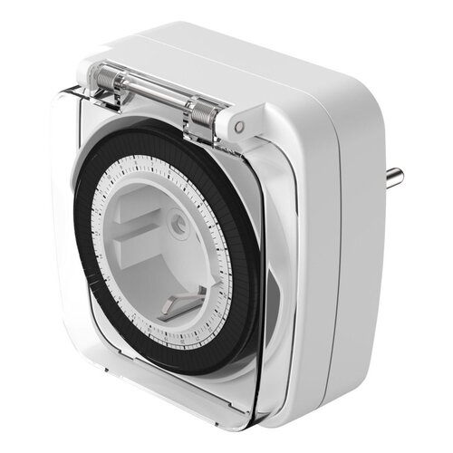ANSMANN AES7 Tijdschakelaar IP44 voor Buiten - Mechanisch 24-uurs - 3680W - 48 Schakelmomenten - 15 min Interval - 3-Pins Stekker - Voor Vochtige Ruimtes ANSMANN AES7 Tijdschakelaar IP44 voor Buiten - Mechanisch 24-uurs - 3680W - 48 Schakelmomenten - 15 min Interval - 3-Pins Stekker - Voor Vochtige Ruimtes