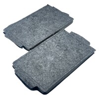 Fixem Koolstoffilter Set 2 Stuks Geschikt voor Miele DKF 19 DKF 19-1 DA2660 DA2690 Vervangt 9231860 Actieve Koolfilter Afzuigkap 240x150x20 mm