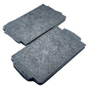 Fixem Fixem Koolstoffilter Set 2 Stuks Geschikt voor Miele DKF 19 DKF 19-1 DA2660 DA2690 Vervangt 9231860 Actieve Koolfilter Afzuigkap 240x150x20 mm