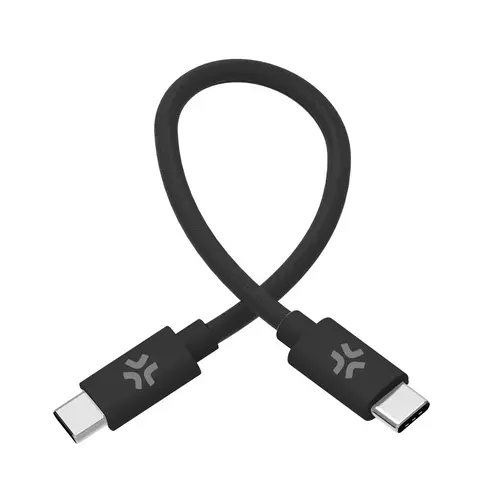 Celly USB-C naar USB-C Kabel 30cm Gevlochten Stof Zwart Geschikt voor Android en iPhone Snel Laden tot 60 Watt Celly USB-C naar USB-C Kabel 30cm Gevlochten Stof Zwart Geschikt voor Android en iPhone Snel Laden tot 60 Watt