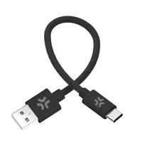 Celly Oplaadkabel 60W USB-A naar USB-C 0.3 Meter Zwart Geschikt voor iPhone Samsung Android