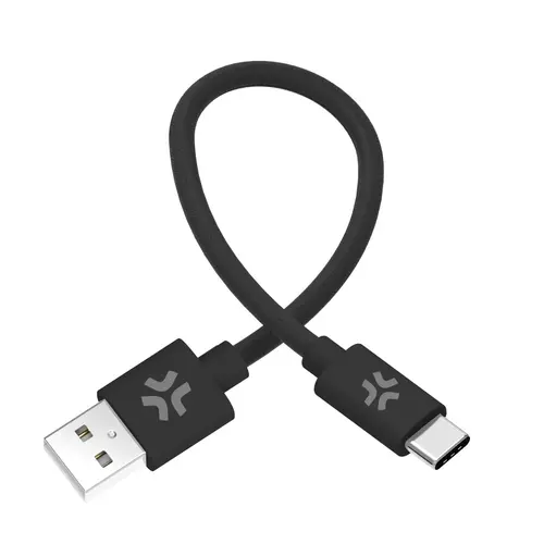 Celly Oplaadkabel 60W USB-A naar USB-C 0.3 Meter Zwart Geschikt voor iPhone Samsung Android Celly Oplaadkabel 60W USB-A naar USB-C 0.3 Meter Zwart Geschikt voor iPhone Samsung Android