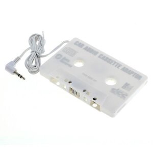 OTB Auto Cassette Adapter met 3.5mm Jack Connector Wit Geschikt voor Autoradio met Cassette-Ingang