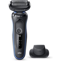 Braun Series 5 50-B1200s Elektrisch Scheerapparaat Blauw met 3 Flexibele Mesjes en EasyClean Systeem Geschikt voor Nat en Droog Scheren