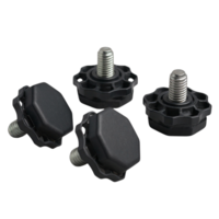 Fixem Stelpootjes Wasmachine Geschikt voor Arcelik, Beko, Indesit - 2912700500, 2912701200, 2912701400, C00864345 - stel voet – 4 Stuks – M10 Schroefdraad