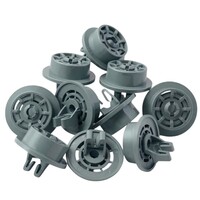 Fixem Geschikt voor Beko / Indesit – Voor 1782020300, 1885900400, 1885900600, 32X4251 - Korfwielen Vaatwasser – Onderkorfwielen - Vaatwasser wiel - 10 Stuks
