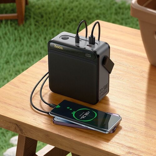 Hoco J161 Powerbank 80.000mAh 2x USB-A & 2x USB-C Met LED Display en Zaklamp Geschikt voor Smartphones Tablets Laptop