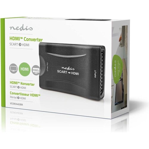 nedis Nedis HDMI Converter SCART naar HDMI, Geschikt voor Apparaten met SCART Aansluiting, 1080p 1 2 Gbps USB Voeding Zwart nedis Nedis HDMI Converter SCART naar HDMI, Geschikt voor Apparaten met SCART Aansluiting, 1080p 1 2 Gbps USB Voeding Zwart