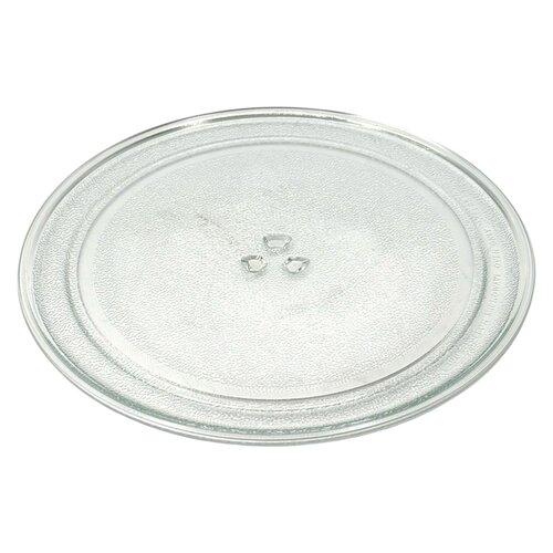 Fixem Fixem Glasplaat Magnetron 32,5 cm, Geschikt voor Magnetron/Oven met Kleine Meenemer, Draaiplateau met 3 Inkepingen, Glasplaat 1 Stuk
