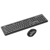 Hoco Zwart Draadloos Toetsenbord met Muis, QWERTY, USB Dongle, Geschikt voor Windows MacOS PC PS4
