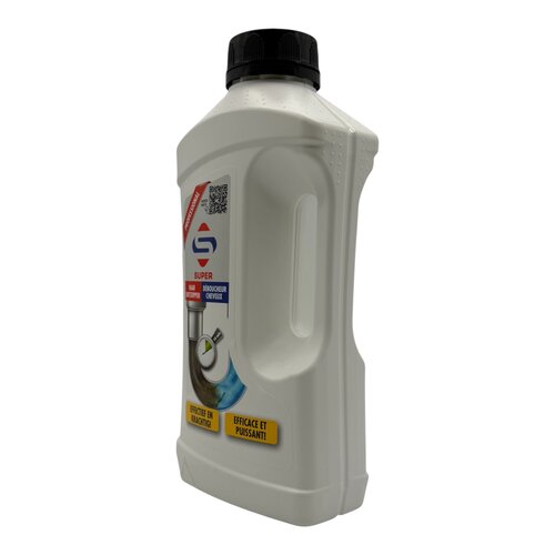 SuperCleaners SUPER Haar Ontstopper 1 Liter, Voor Hardnekkige Haarverstoppingen, Veilig voor Afvoer en Sifon