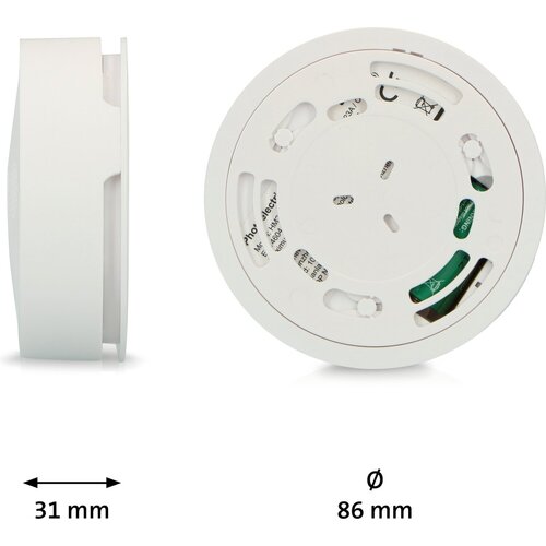 Alecto SA61 3X Draadloze Koppelbare Rookmelder, 3 Pack, Wit