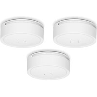 SA61 3X Draadloze Koppelbare Rookmelder, 3 Pack, Wit