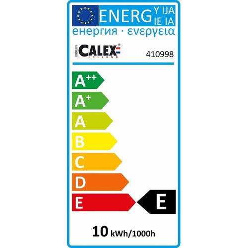 Calex Calex Buislamp 240V 10W, E14, Mat, 45 Lumen, 2700K, 18x52mm, Dimbaar, 410998