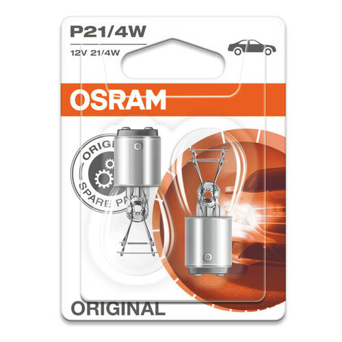 Osram Osram P21/4W gloeilamp 12V BAZ15d Original Line, 2 stuks