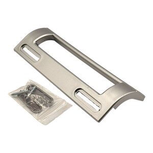 Fixem Fixem universele koelkast handgreep handvat zilver grijs 197 mm, rand montage greep 90-170 mm hart op hart, voor koelkast vriezer koel vriescombinatie