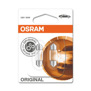 Osram Osram Original Buislamp 12V 10W SV8,5-8 10,5x31mm 2 Stuks