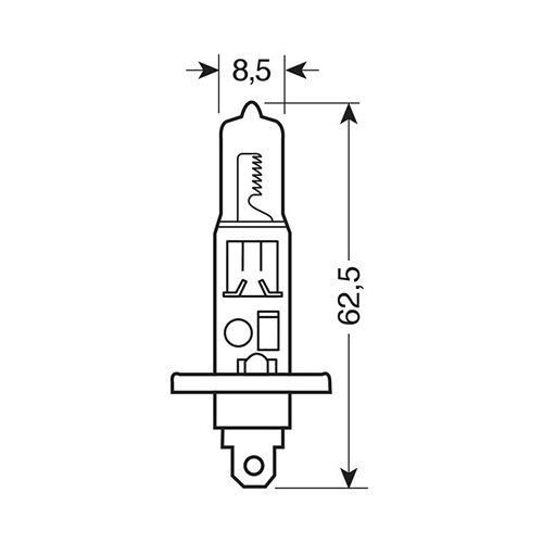 Lampa H1 Halogeen Lamp 12V 55W Autolamp Koplamp Verlichting