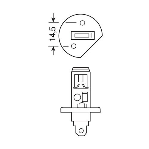 Lampa H1 Halogeen Lamp 12V 55W Autolamp Koplamp Verlichting