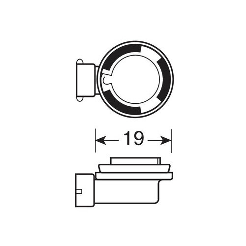 Lampa Lampa H11 Halogeen Lamp 12V 55W, PGJ19-2, Autolamp Koplamp Verlichting