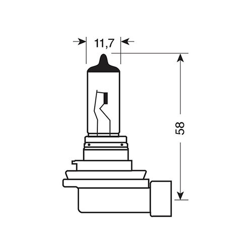 Lampa Lampa H11 Halogeen Lamp 12V 55W, PGJ19-2, Autolamp Koplamp Verlichting