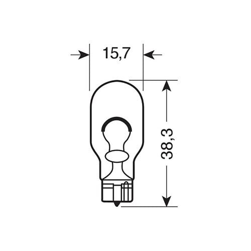 Lampa Lampa W16W Wedge Base Lamp 12V 16W, W2.1x9.5d, 2 Stuks Autolamp