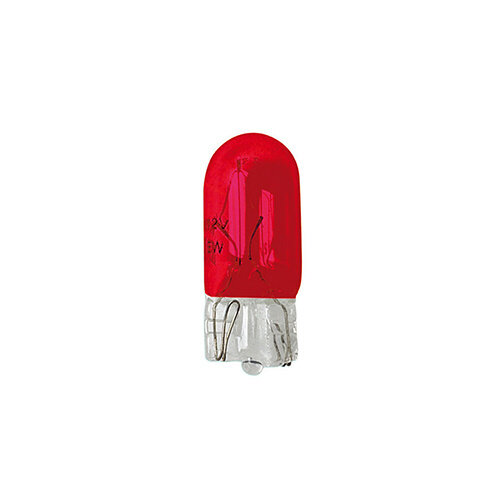 Lampa Lampa T10 W5W lamp rood 12V 5W, wedge base W2 1x9,5d autolamp rood, 2 stuks