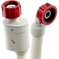 Fixem toevoerslang 2M Toevoerslang met waterslot - Aanvoerslang met aquastop geschikt voor wasmachine en vaatwasser voor alle merken met een schroefwartel aansluiting