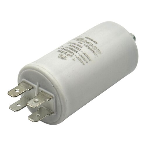 Merkloos Condensator - Aanloop - 1 uF - Max. 450V, Aarde