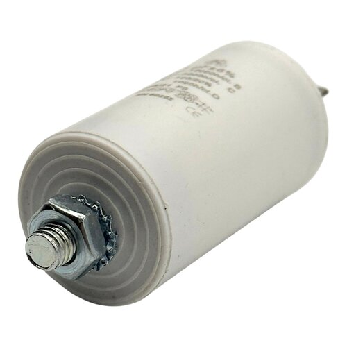 Merkloos Condensator - Aanloop - 1 uF - Max. 450V, Aarde